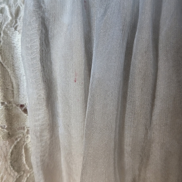 Fantazia 100% Silk Ombre Sheer Lace Fairycore Balletcore Whimsy Tunic Top Size M - Picture 10 of 10